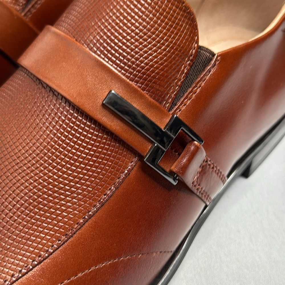 NEW - Stacy Adams & Co. - Beau Moc Toe Cognac Loafer - Size 10.5 - Picture 7 of 9
